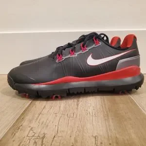 NIKE TIGER WOODS TW\'14 BRED GOLF SHOES MENS NIKE Tiger Woods TW 14 Ltd Ed Mens Golf Shoes 605390_001 Sz  main image 2